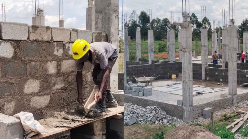 File image of construction works at Matungu Technical and Vocational College (TVC)