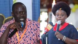 File image of Homa Bay Town MP Peter Kaluma and Suba North MP Millie Odhiambo