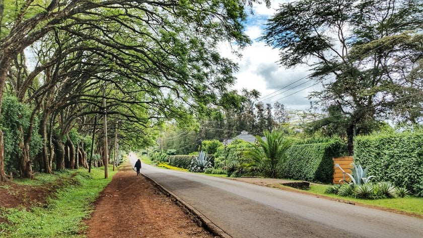 File image of a road in Karen