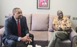 A file photo of Rigathi Gachagua with former PS Irungu Nyakera.