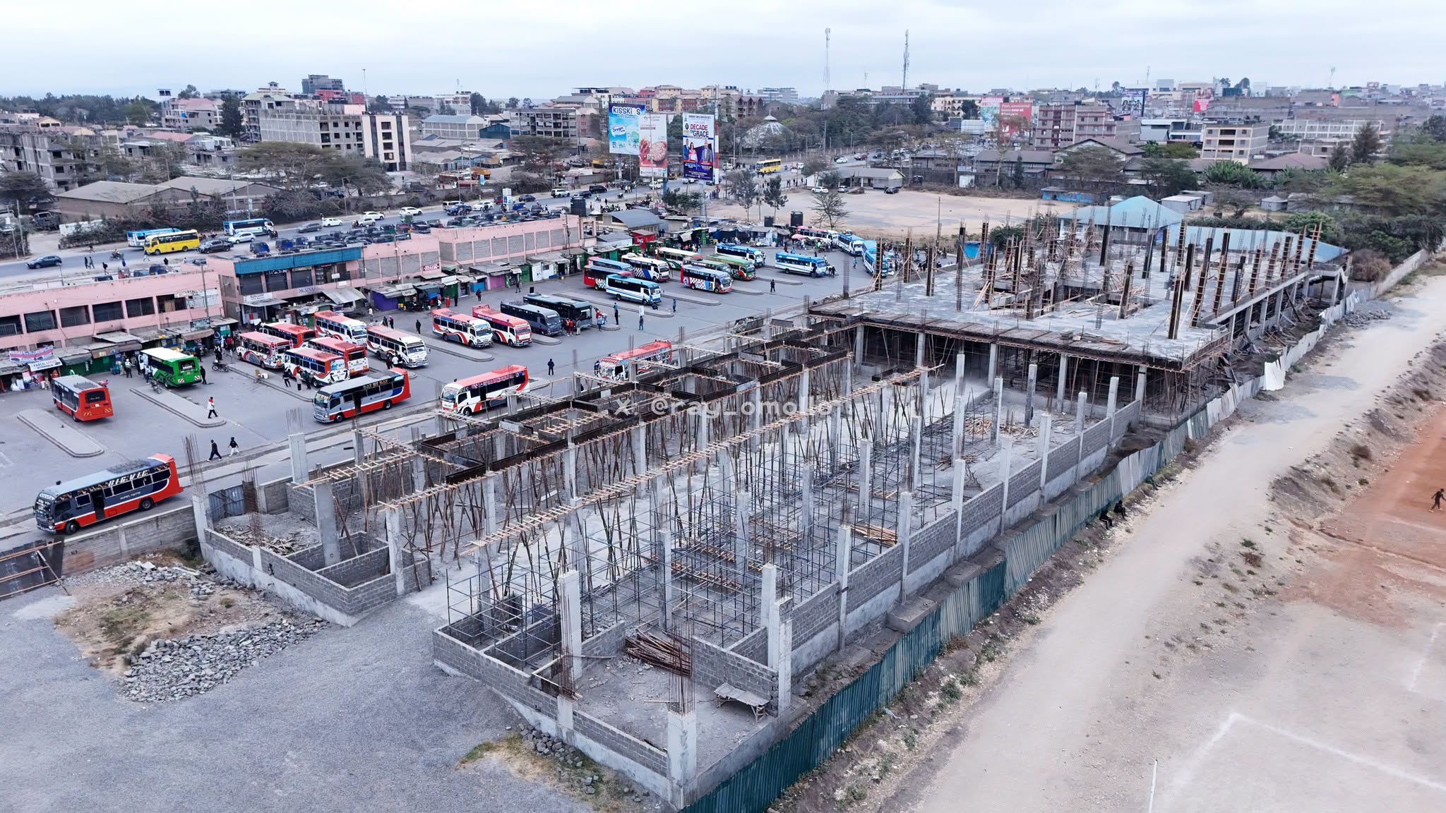 File image of the Kitengela Modern Market.