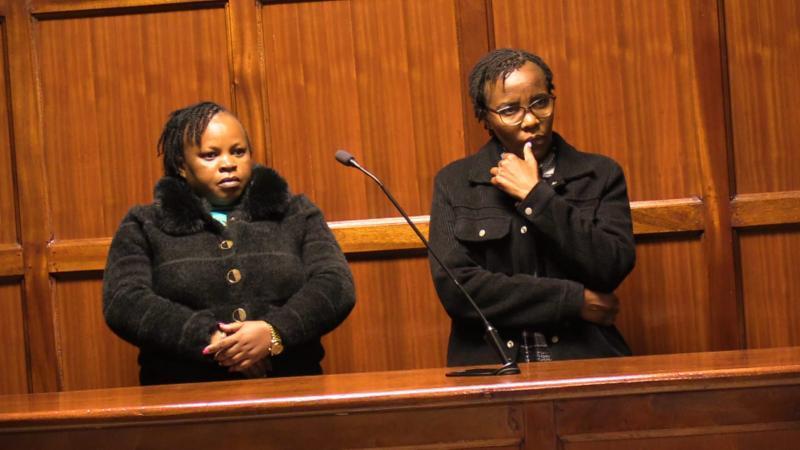 File image of Ruth Mueni Kimeu and Mary Katuma Mwangangi