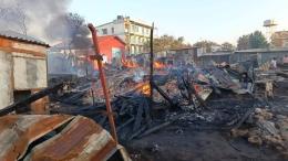 File image of the burned section of Kibuye Market