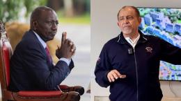 File image of President William Ruto and businessman Suleiman Shahbal