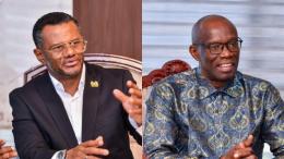 File image of UDA Secretary General Hassan Omar Hassan and CNDD-FDD Secretary General Révérien Ndikuriyo