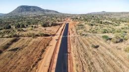 File image of the construction of the Ukia-Emali Road