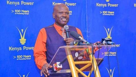 File image of Kenya Power Managing Director & CEO Joseph Siror