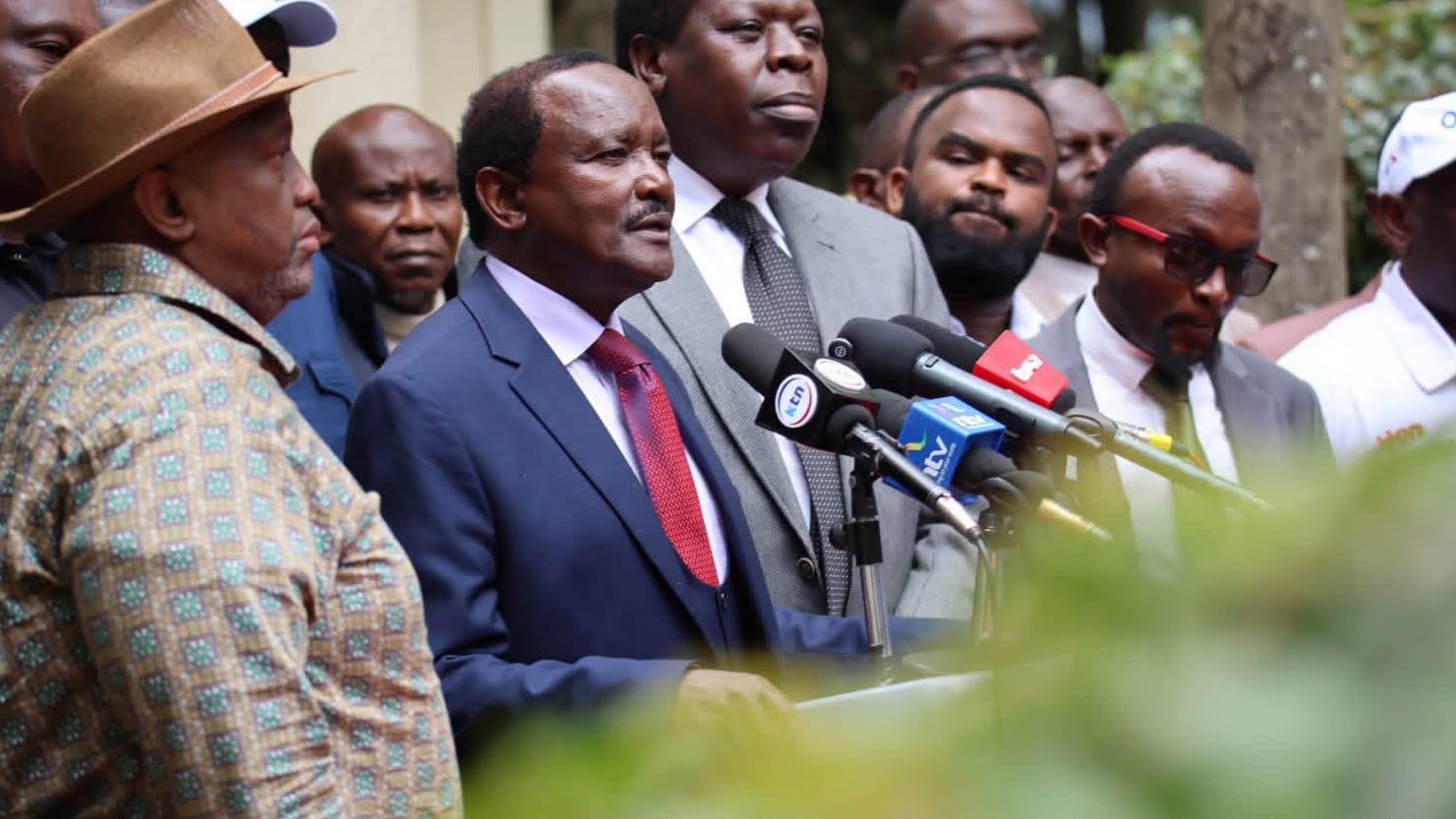 File image of the Ukombozi Alliance team led by Wiper leader Kalonzo Musyoka