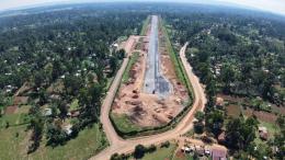 File image of construction works at Kakamega Airstrip