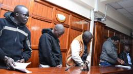 File image of the suspects in court