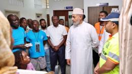 File image of Mombasa Governor Abdulswamad Nassir at the Coast General Teaching and Referral Hospital