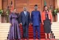File image of Rigathi Gachagua, Pastor Dorcas Rigathi, Late Raila Odinga and Mama Ida odinga.