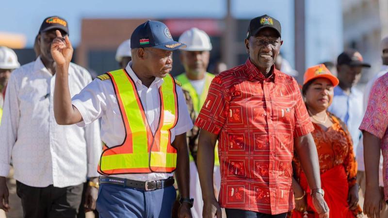 File image of Kenya Ports Authority (KPA) Managing Director William Ruto and President William Ruto