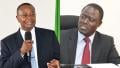 File image of Busia Governor Paul Otuoma and Homa Bay Town MP Peter Kaluma