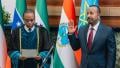 File image of Abiy Ahmed taking his oath of office