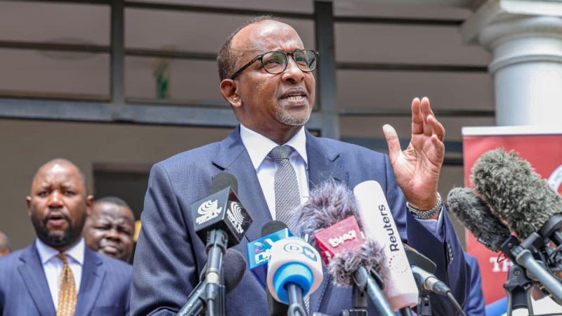 File image of Health Cabinet Secretary Aden Duale