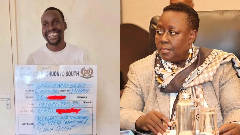 File image of Kassim Abdi Sebo and Kisumu Woman Rep Ruth Odinga