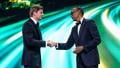File image of Red Bull Racing driver Max Verstappen and Rwanda President Paul Kagame