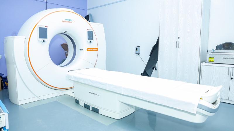 File image of a CT scanner at Coast Cancer Treatment Centre