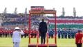 File image of President William Ruto during Mashujaa Day celebrations in Eldoret