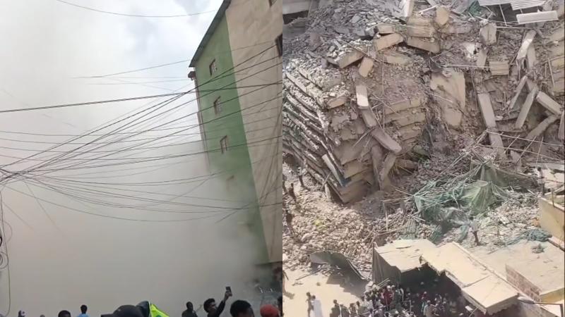 File image of the collapsed building