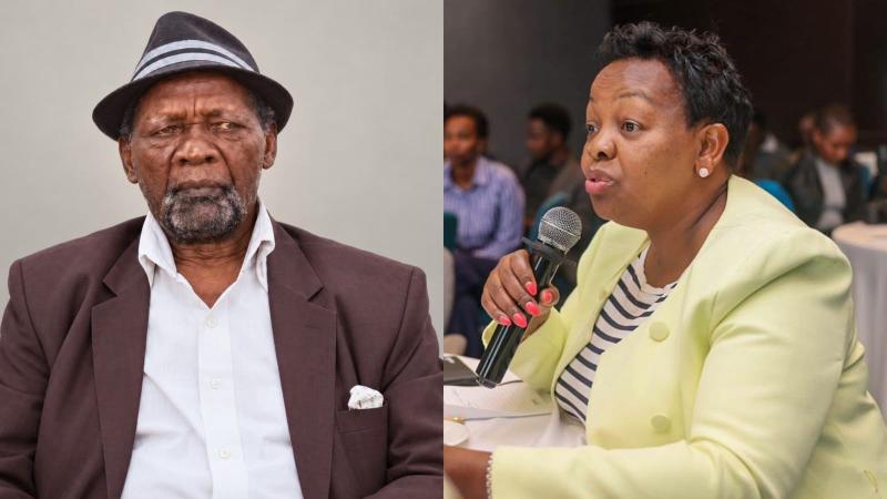 File image of Nominated Senator Veronica Maina and her late father