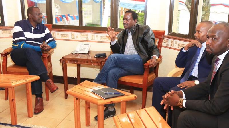 File image of President William Ruto, Kalonzo Musyoka, Kithure Kindiki and Kipchumba Murkomen