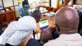File image of Environment Principal Secretary Festus Ng'eno during a meeting with Kenya Met and Safaricom officials